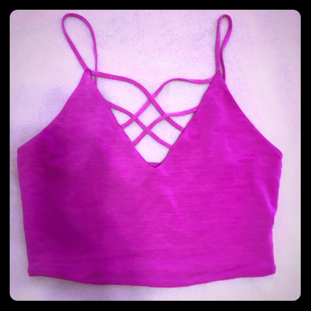 Forever 21 Hot Pink Crop Top NWOT